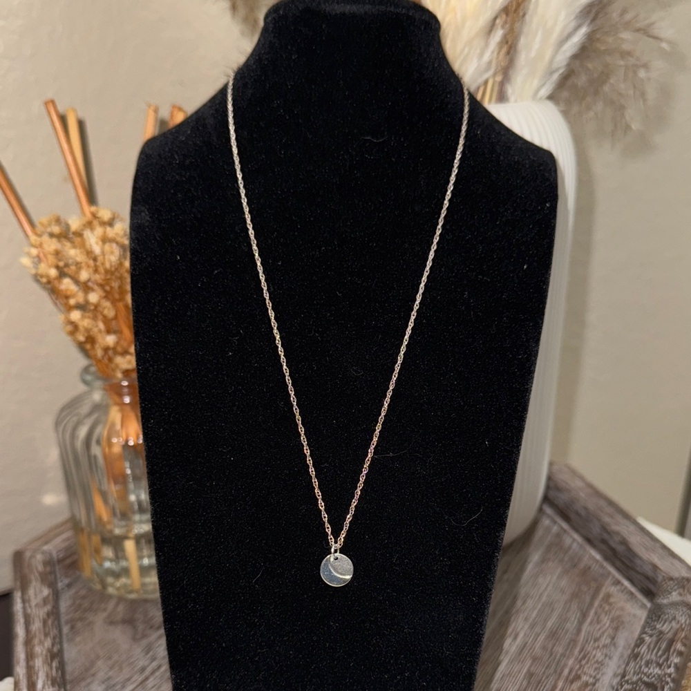 925 Sterling Silver Crescent Necklace